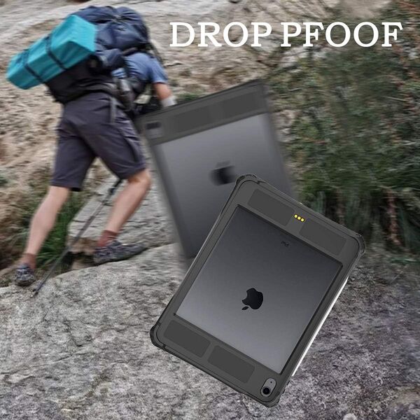 ShellBox Husa pentru iPad Air 4 (2020) / Air 5 (2022) - ShellBox Waterproof IP68 - Black 5949419138940 έως 12 άτοκες Δόσεις