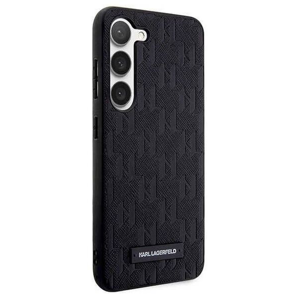 Original Case SAMSUNG GALAXY S24+ Karl Lagerfeld Hardcase Saffiano Mono Metal Logo (KLHCS24MSAKLHPK) black 3666339246976