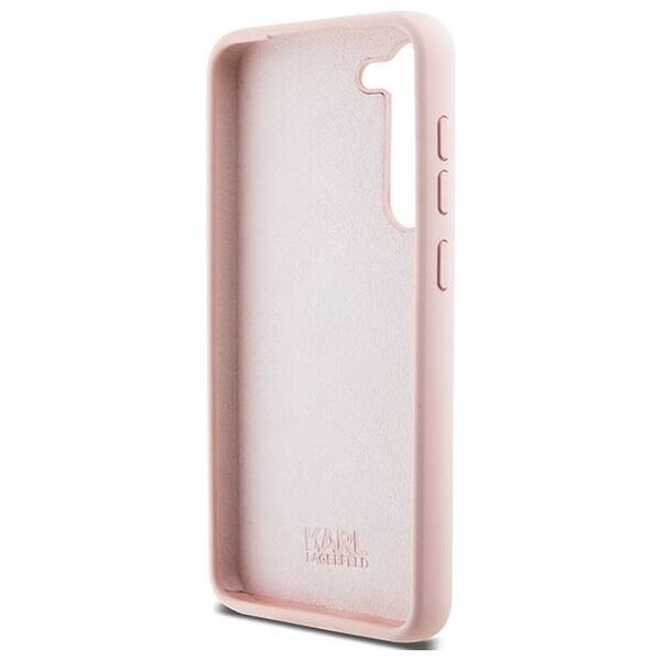 Original Case SAMSUNG GALAXY S24+ Karl Lagerfeld Silicone Choupette Metal Pin (KLHCS24MSMHCNPP) pink 3666339259211