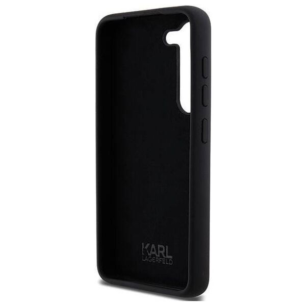 Original Case SAMSUNG GALAXY S24+ Karl Lagerfeld Silicone Ikonik Metal Pin (KLHCS24MSMHKNPK) black 3666339259242