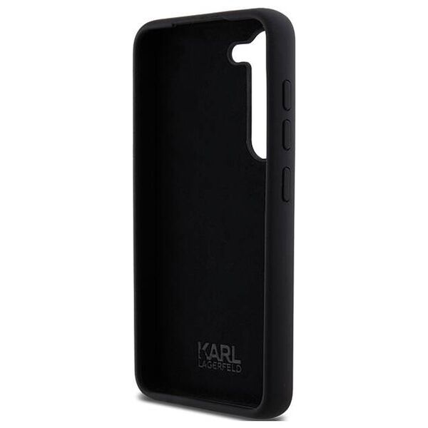 Original Case SAMSUNG GALAXY S24 Karl Lagerfeld Silicone Choupette Metal Pin (KLHCS24SSMHCNPK) black 3666339259174