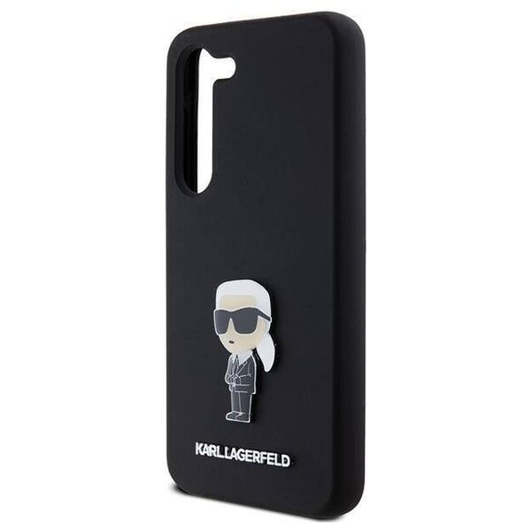 Original Case SAMSUNG GALAXY S24 Karl Lagerfeld Silicone Ikonik Metal Pin (KLHCS24SSMHKNPK) black 3666339259235