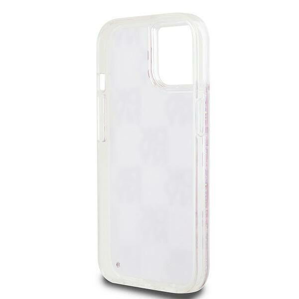 Original Case IPHONE 13 / 14 / 15 DKNY Hardcase Liquid Glitter Multilogo (DKHCP15SLCPEPP) pink 3666339271176