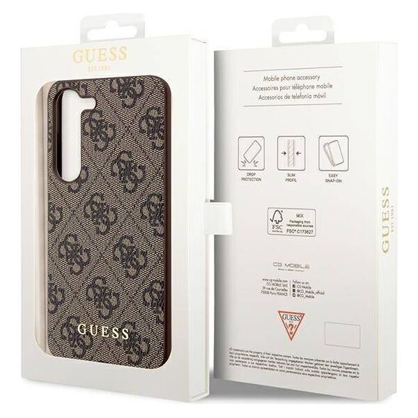 Original Case SAMSUNG GALAXY A55 5G Guess Hardcase 4G Charms Collection (GUHCSA55GF4GBR) 3666339259655