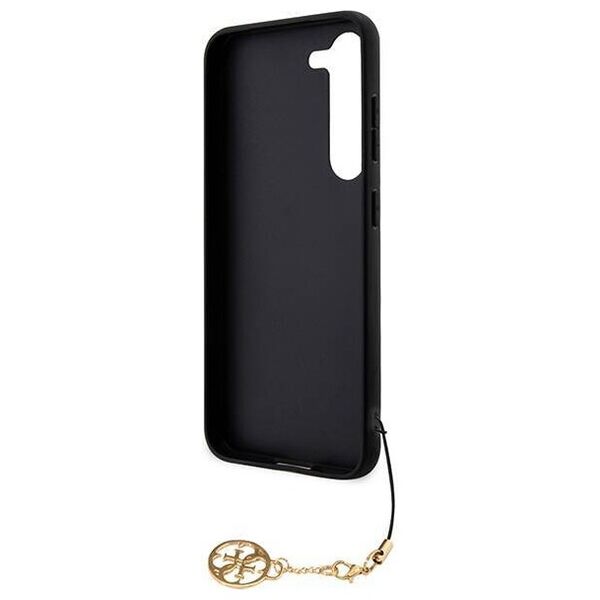 Original Case SAMSUNG GALAXY A55 5G Guess Hardcase 4G Charms Collection (GUHCSA55GF4GGR) black 3666339259679