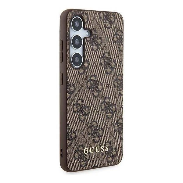 Original Case SAMSUNG GALAXY A35 5G Guess Hard Case 4G Metal Gold Logo (GUOHCSA35G4GFBR) brown 3666339259709