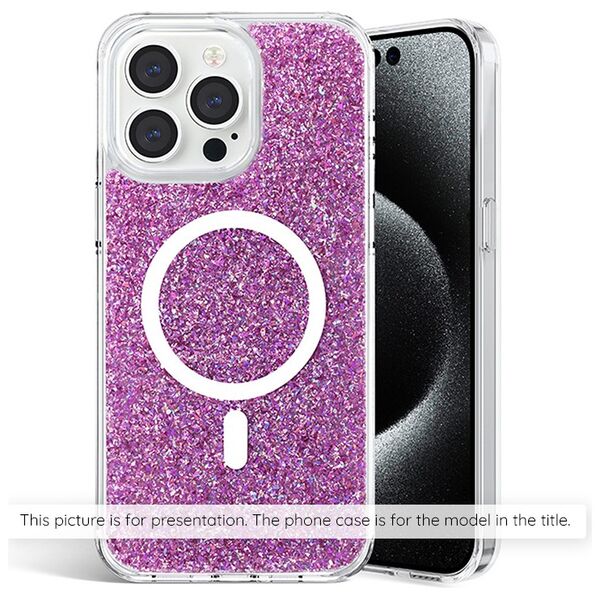 Techsuit Husa pentru Xiaomi Redmi Note 13 Pro 4G / Poco M6 Pro 4G - Techsuit Sparkly Glitter - Magenta 5949419127111 έως 12 άτοκες Δόσεις