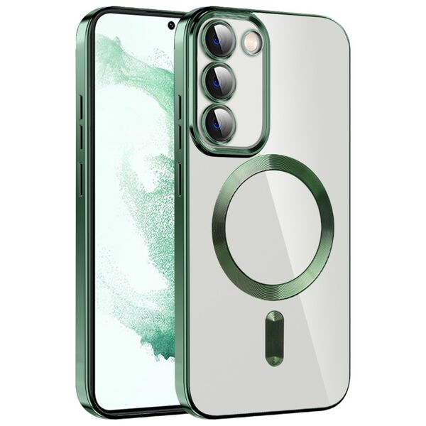 Techsuit Husa pentru Samsung Galaxy S21 5G - Techsuit Luxury Crystal MagSafe - Deep Green 5949419136267 έως 12 άτοκες Δόσεις