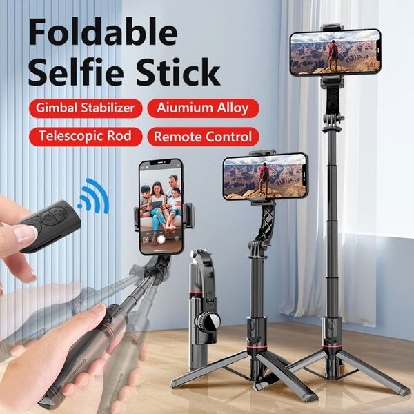 Techsuit Selfie Stick Stable with Tripod, 70cm - Techsuit (L19) - Black 5949419122611 έως 12 άτοκες Δόσεις