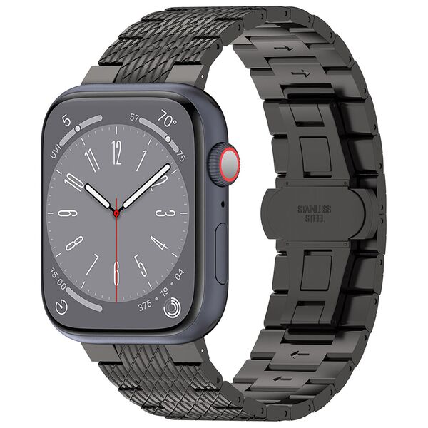 Techsuit Curea pentru Apple Watch 1/2/3/4/5/6/7/8/9/SE/SE 2 (38/40/41mm) - Techsuit Watchband (W052) - Black 5949419138650 έως 12 άτοκες Δόσεις