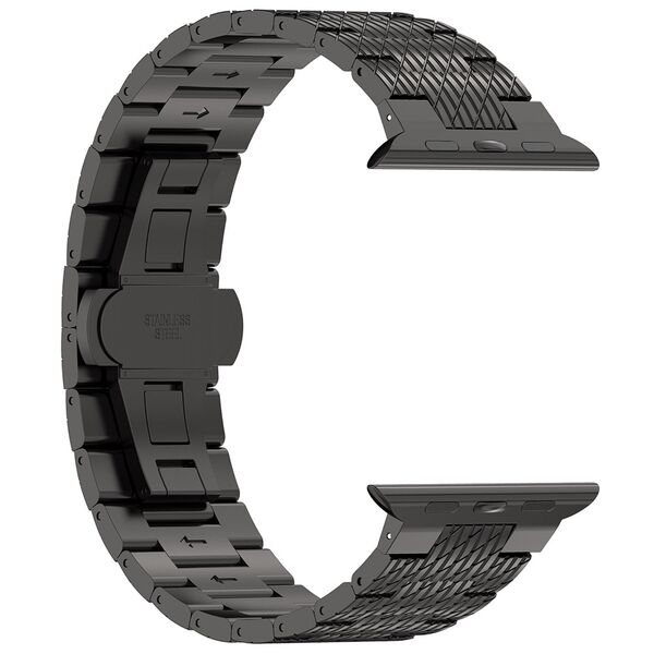 Techsuit Curea pentru Apple Watch 1/2/3/4/5/6/7/8/9/SE/SE 2 (38/40/41mm) - Techsuit Watchband (W052) - Black 5949419138650 έως 12 άτοκες Δόσεις