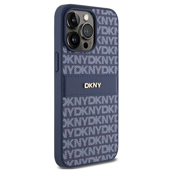 DKNY case for iPhone 15 Pro Max 6,7&quot; DKHCP15XPRTHSLB black HC Magsafe pu repeat pattern w stack logo 3666339260842