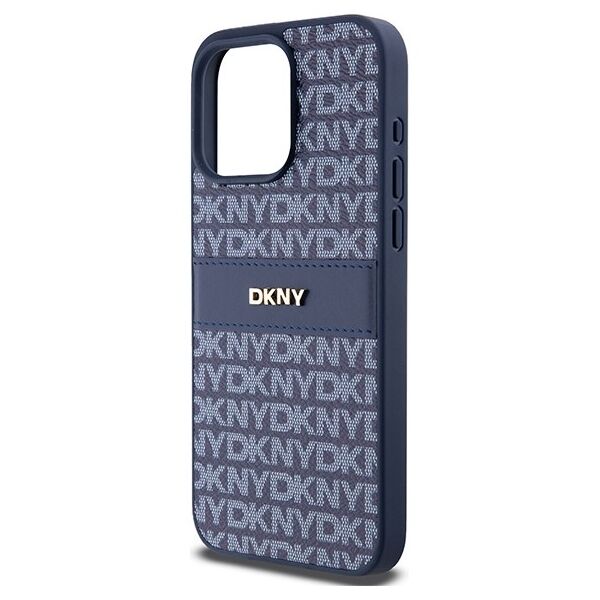 DKNY case for iPhone 15 Pro Max 6,7&quot; DKHCP15XPRTHSLB black HC Magsafe pu repeat pattern w stack logo 3666339260842