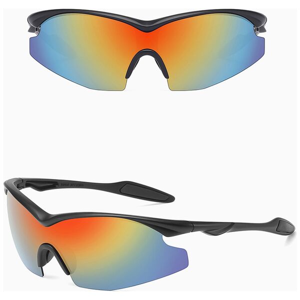 Techsuit Ochelari pentru Ciclism - Techsuit (1806) - Black / Orange Yellow 5949419154964 έως 12 άτοκες Δόσεις