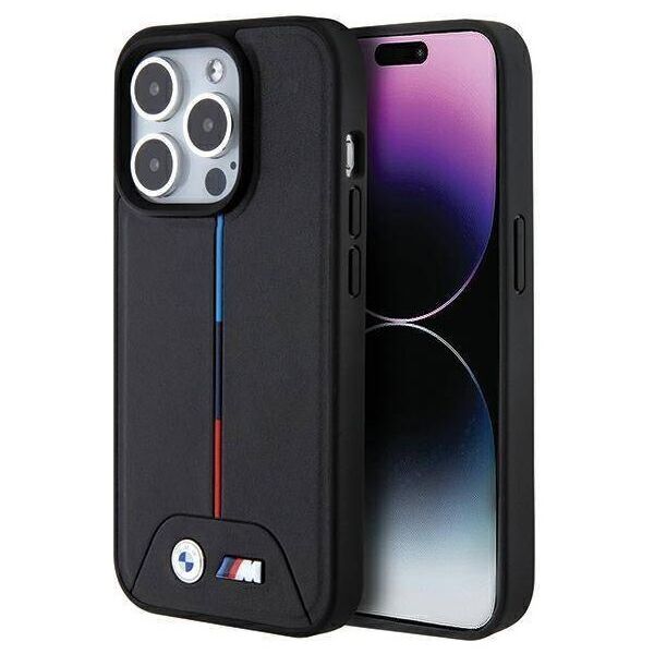 Original Case APPLE IPHONE 15 PRO BMW Quilted Tricolor MagSafe (Bmhmp15l22pvtk) black 3666339145767