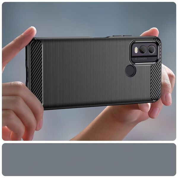 Techsuit Case for Nokia C22 - Techsuit Carbon Silicone - Black 5949419180963 έως 12 άτοκες Δόσεις