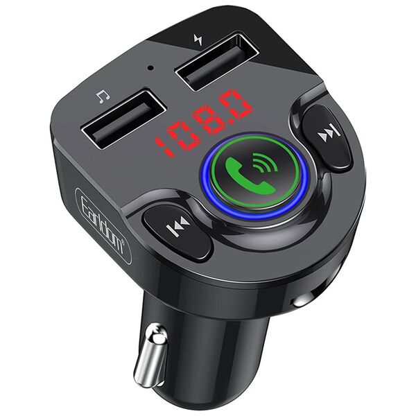 Μεταδότης FM Earldom ЕТ-M46, Bluetooth, USB, 5V/2.4A, Μαυρο - 17388 έως 12 άτοκες Δόσεις