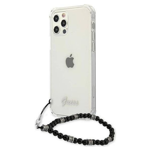 Original Case IPHONE 12 PRO MAX Guess Hardcase Black Pearl (GUHCP12LKPSBK) transparent 3666339003715