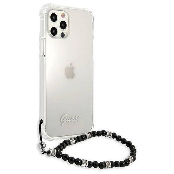 Original Case IPHONE 12 PRO MAX Guess Hardcase Black Pearl (GUHCP12LKPSBK) transparent 3666339003715