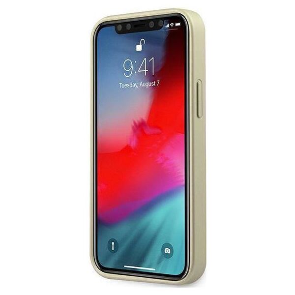 Original Case IPHONE 12 MINI Guess Hardcase Iridescent (GUHCP12SIGLGO) gold 3700740481363