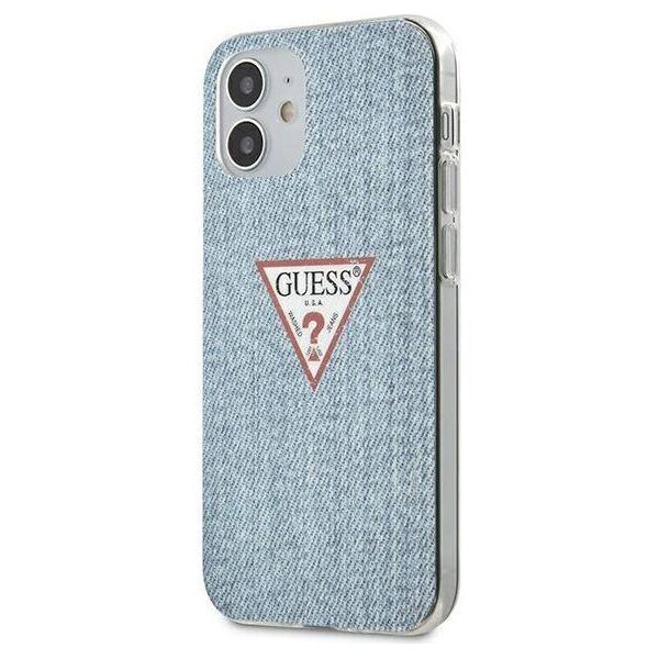 Original Case IPHONE 12 MINI Guess Hardcase Jeans Collection (GUHCP12SPCUJULLB) blue 3700740481844