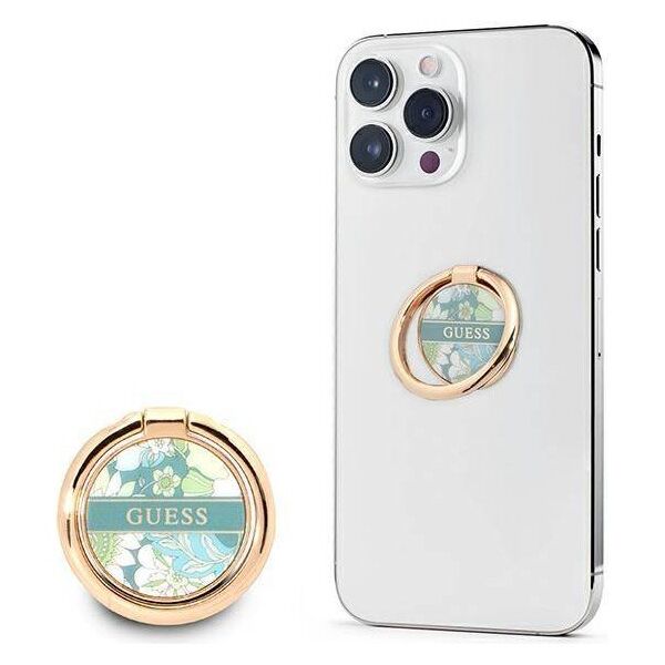 Phone Holder Ring Stand GUESS Flower GURSHCHMAN green 3666339050412