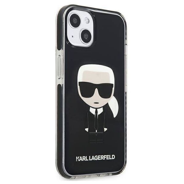 Original Case IPHONE 13 MINI Karl Lagerfeld Hardcase Iconik Karl (KLHCP13STPEIKK) black 3666339048402