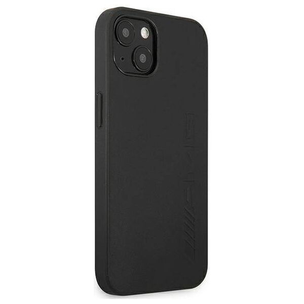 Case IPHONE 13 MINI Mercedes AMG Hardcase Leather Hot Stamped (AMHCP13SDOLBK) black 3666339018856