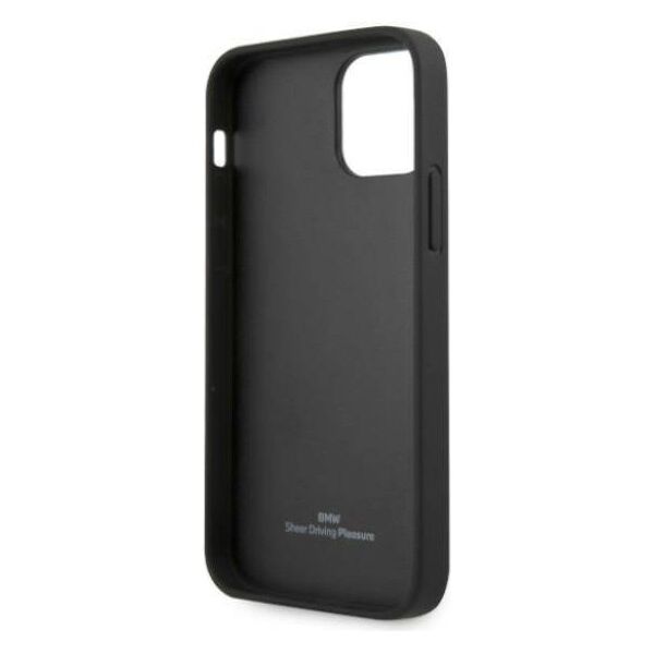 Original Case IPHONE 12 PRO MAX BMW Hardcase Leather Deboss (BMHCP12LRCDPK) black 3666339010768