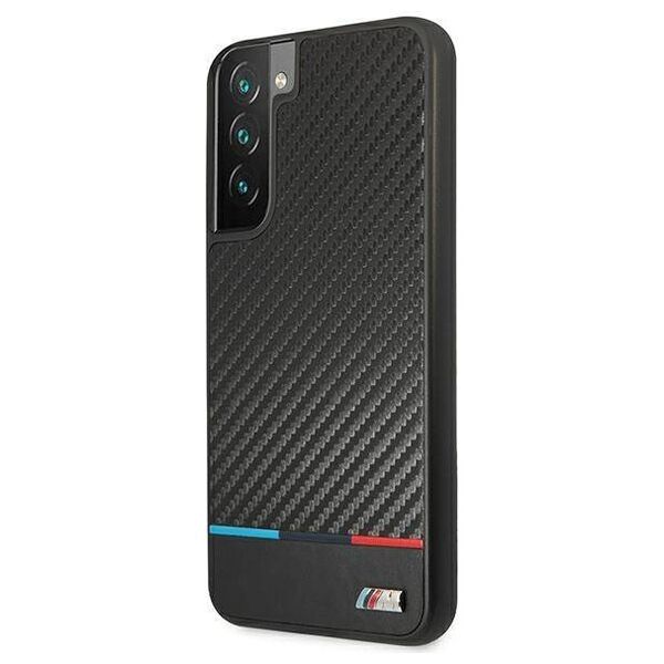 Original Case SAMSUNG GALAXY S22+ PLUS BMW Hardcase M Collection Triangles (BMHCS22MPUCARTCBK) black 3666339043360