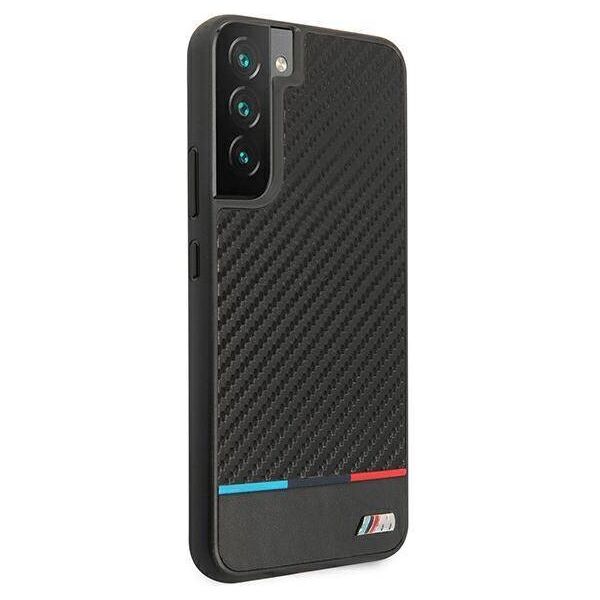Original Case SAMSUNG GALAXY S22+ PLUS BMW Hardcase M Collection Triangles (BMHCS22MPUCARTCBK) black 3666339043360