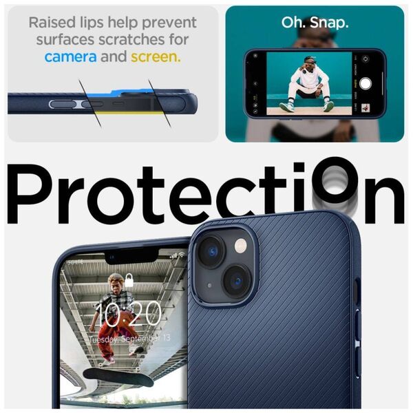 Case IPHONE 14 PLUS Spigen Mag Armor navy blue 8809811864328
