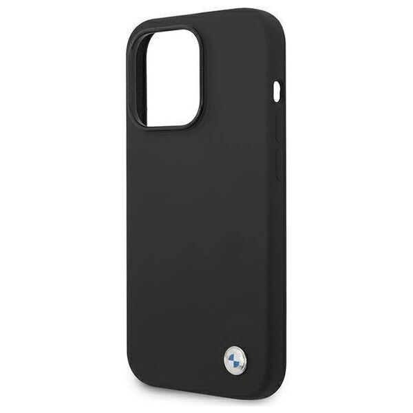 Original Case IPHONE 14 PRO BMW Silicone Metal Logo black 3666339090449