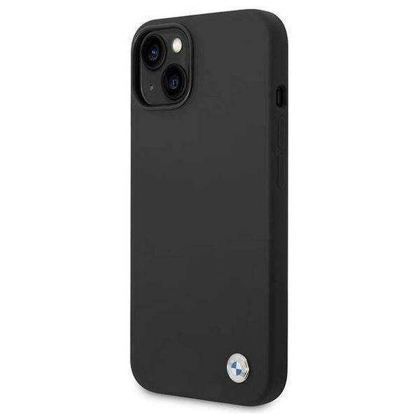 Original Case IPHONE 14 PLUS BMW Silicone Metal Logo black 3666339090432