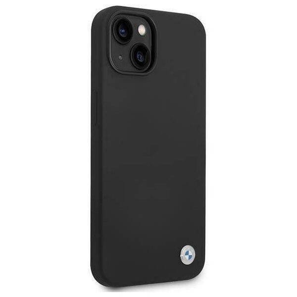 Original Case IPHONE 14 PLUS BMW Silicone Metal Logo black 3666339090432