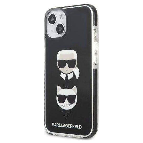 Original Case IPHONE 13 MINI Karl Lagerfeld Hardcase Karl&Choupette Head black 3666339048648