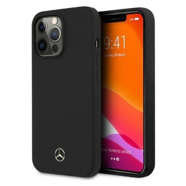 Case IPHONE 13 PRO Mercedes Hardcase Silicone MagSafe (MEHMP13LSILBK) black 3666339060428