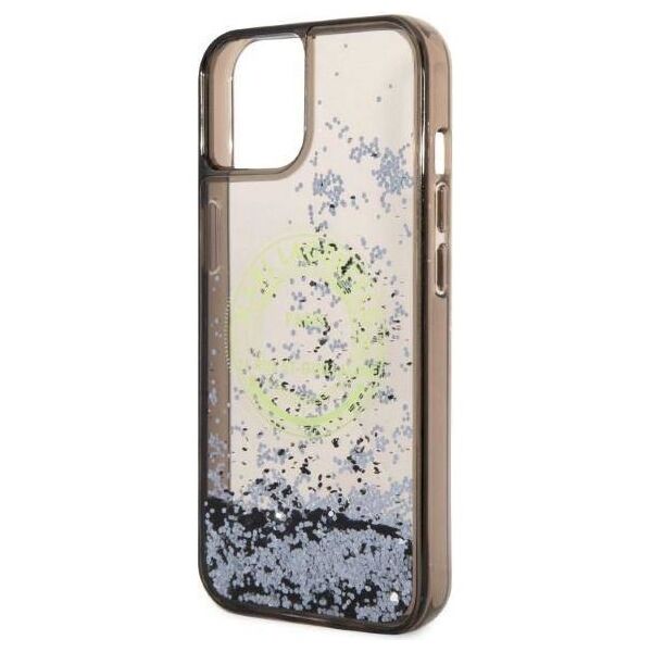 Original Case IPHONE 14 PLUS Karl Lagerfeld Hardcase Liquid Glitter RSG (KLHCP14MLCRSGRK) black 3666339086015