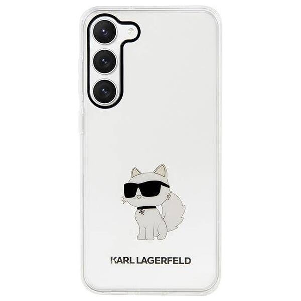 Original Case SAMSUNG GALAXY S23+ Karl Lagerfeld Hardcase Ikonik Choupette (KLHCS23MHNCHTCT) transparent 3666339117719