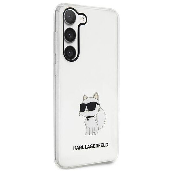 Original Case SAMSUNG GALAXY S23+ Karl Lagerfeld Hardcase Ikonik Choupette (KLHCS23MHNCHTCT) transparent 3666339117719