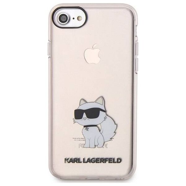Original Case IPHONE SE 2022 / SE 2020 / 7 / 8 Karl Lagerfeld Hardcase Ikonik Choupette (KLHCI8HNCHTCP) pink 3666339118846