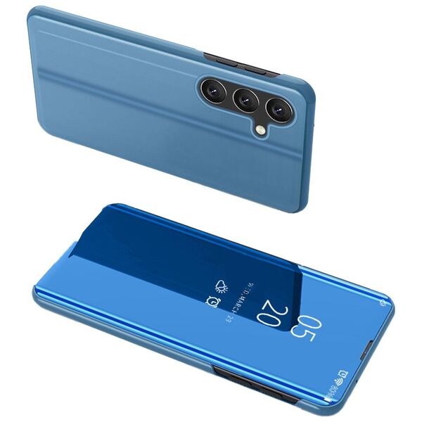 Clear View Case cover for Samsung Galaxy A54 5G blue flip cover