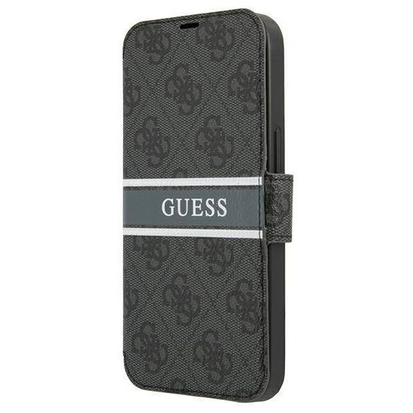 Original Case IPHONE 13 MINI Guess Book 4G Stripe (GUBKP13S4GDGR) gray 3666339032081