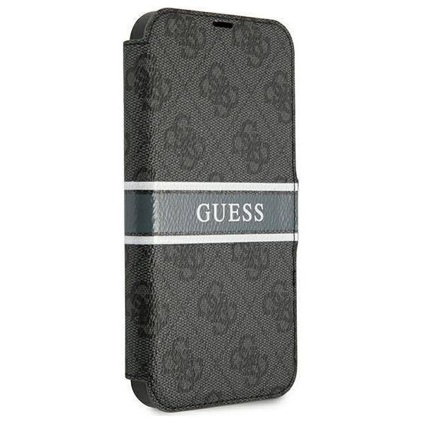 Original Case IPHONE 13 MINI Guess Book 4G Stripe (GUBKP13S4GDGR) gray 3666339032081
