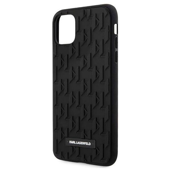 Original Case IPHONE 11 Karl Lagerfeld Hardcase 3D Monogram (KLHCN61RUPKLPK) black 3666339170011