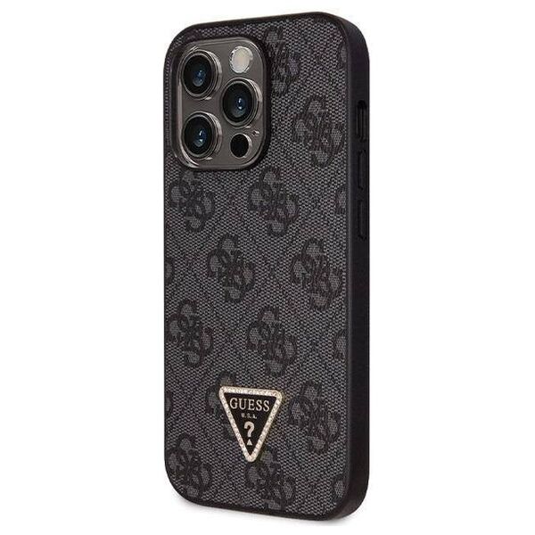 Original Case IPHONE 14 PRO Guess Hardcase Crossbody 4G Metal Logo (GUHCP14LP4TDSCPK) black 3666339146788