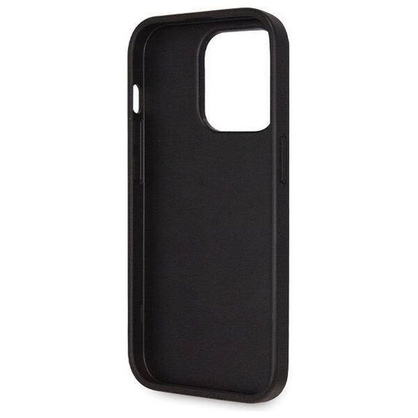 Original Case IPHONE 14 PRO Guess Hardcase Crossbody 4G Metal Logo (GUHCP14LP4TDSCPK) black 3666339146788
