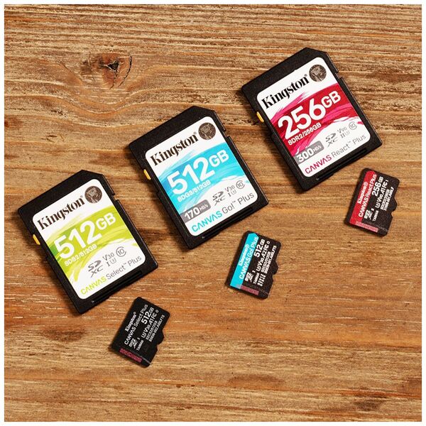 Kingston Memory Card with Adapter, 32GB - Kingston Canvas Select Plus (SDCS2/32GB) - Black 0740617298680 έως 12 άτοκες Δόσεις