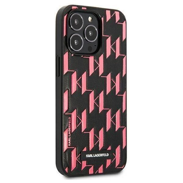 Original Case IPHONE 13 PRO Karl Lagerfeld Hardcase Monogram Plaque (KLHCP13LMNMP1P) pink 3666339049188