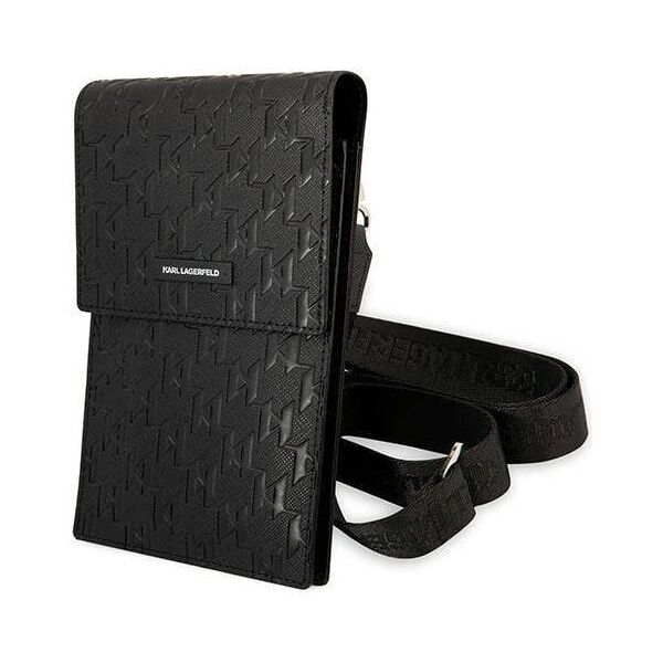 Bag Karl Lagerfeld Monogram Plate (KLWBSAMSMK) black 3666339051778